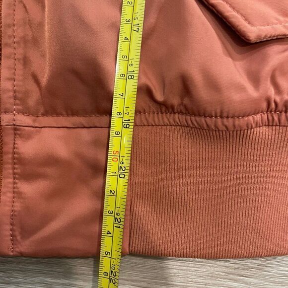 WILFRED FREE Aritzia Crop Aviator Bomber Jacket in Cognac XS Puff Fall Jacket - Picture 13 of 14